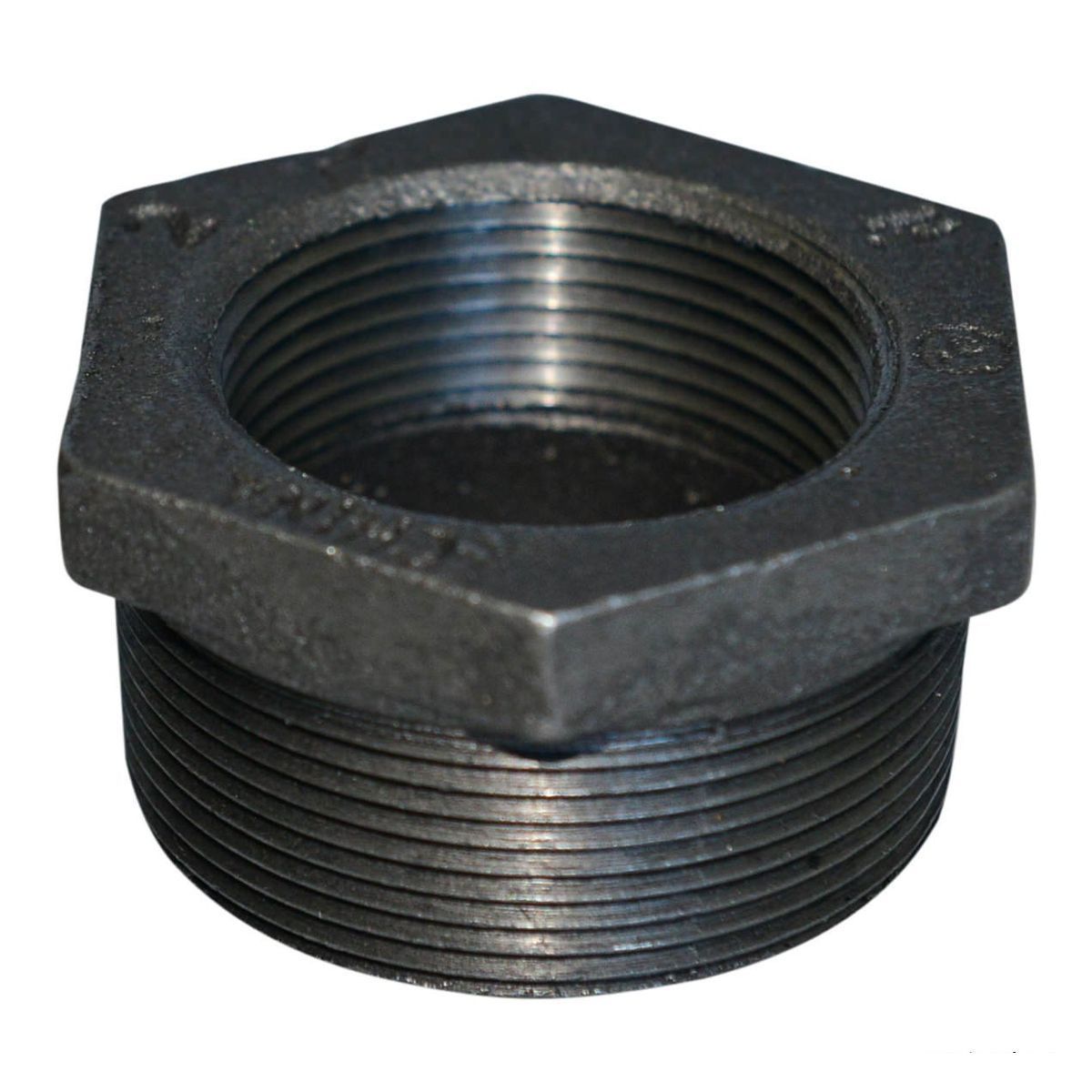 Hex Bushing | Threaded Fitting | Malleable Iron | Black