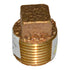 Square Head Solid Plug | Threaded Fitting | 125# | Bronze