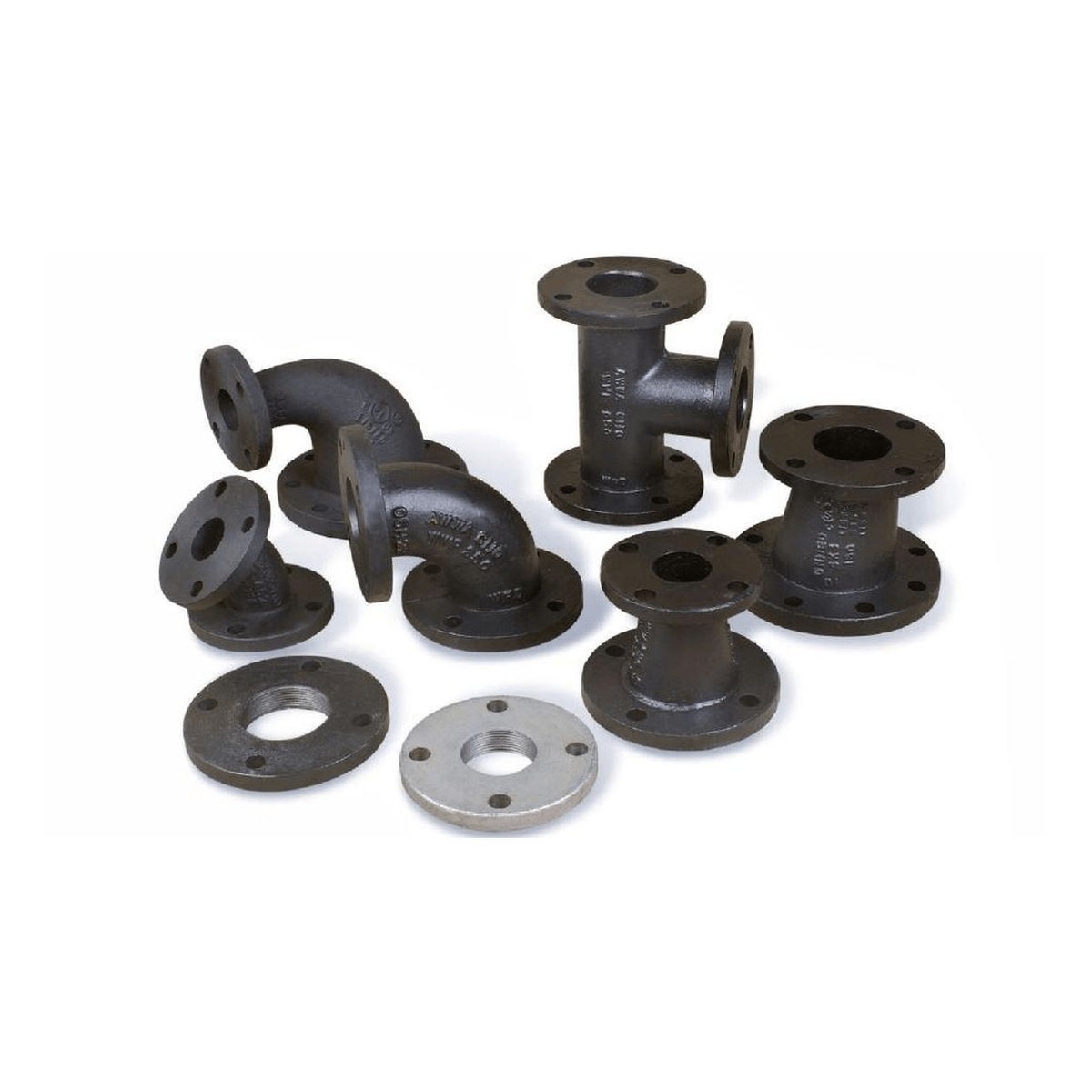 Cast | Ductile Iron Flanged Fittings | 90 Elbow