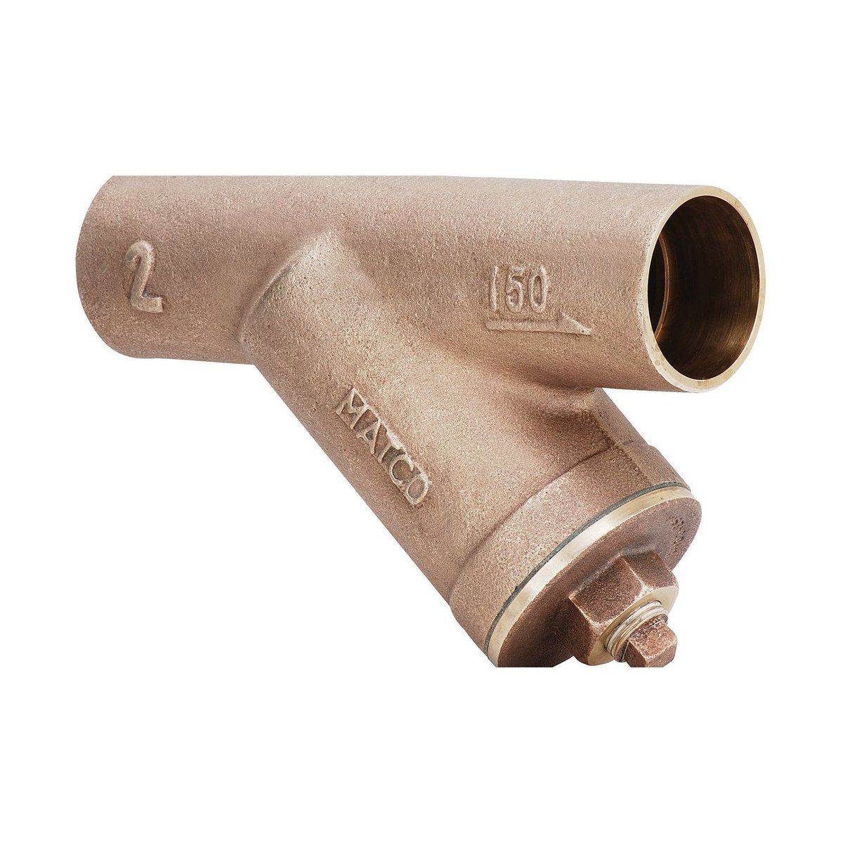 Style 145 | Y Strainer | Lead Free Bronze | with Brass Plug