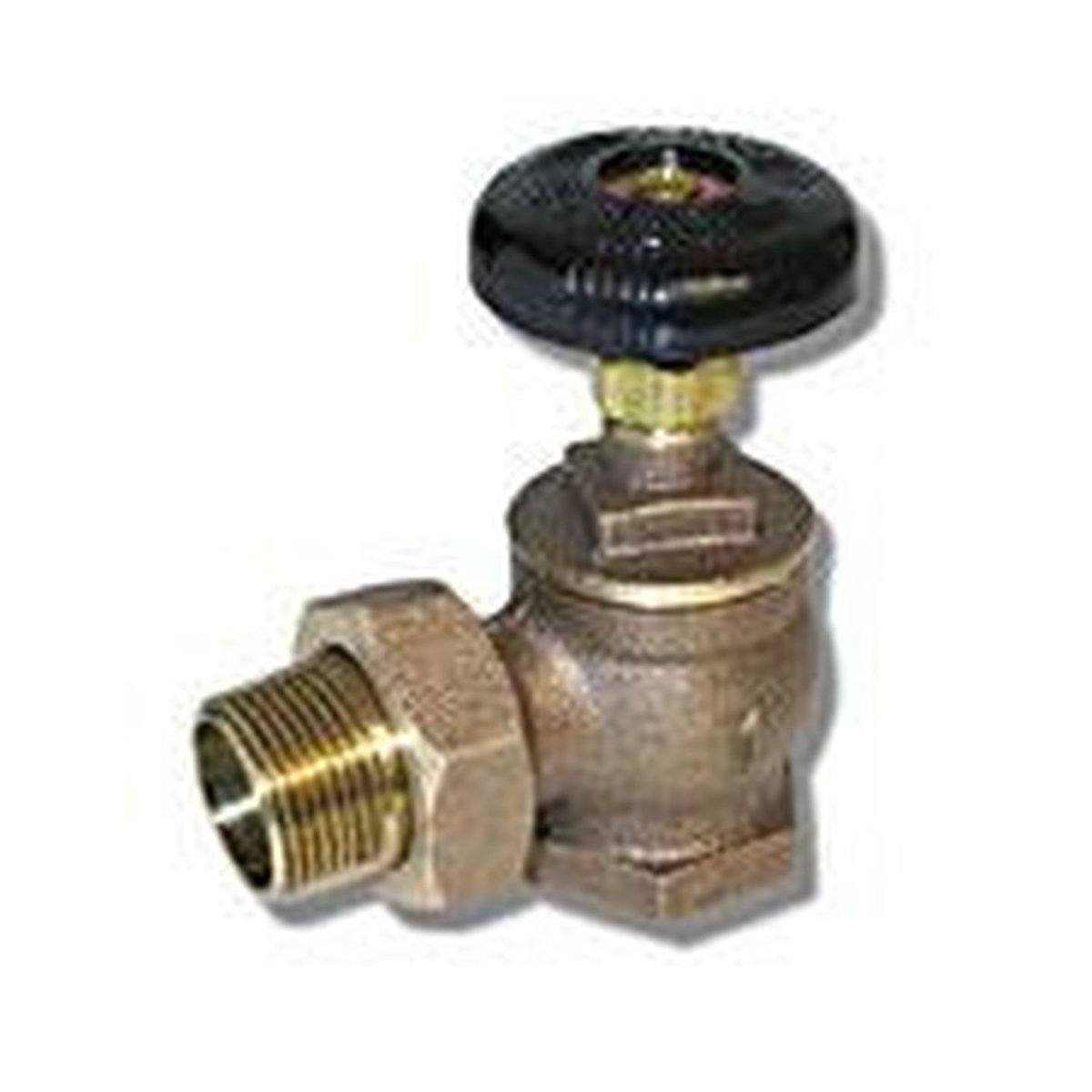 Style BARV | Steam Radiator Angle Valve | Bronze | Heavy Pattern
