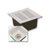 Style CIFS | Floor Sink | Porcelain Coated | Aluminum Dome Strainer