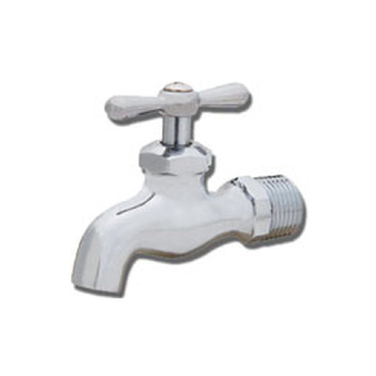 Style FY-691 | Hose Bibb | Lead Free | Chrome Plated | Plain End | MIP Inlet