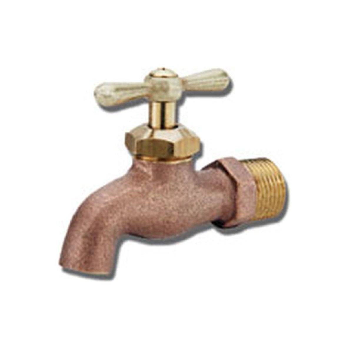 Style FY-692 | Hose Bibb | Rough Brass | Plain End | MIP Inlet