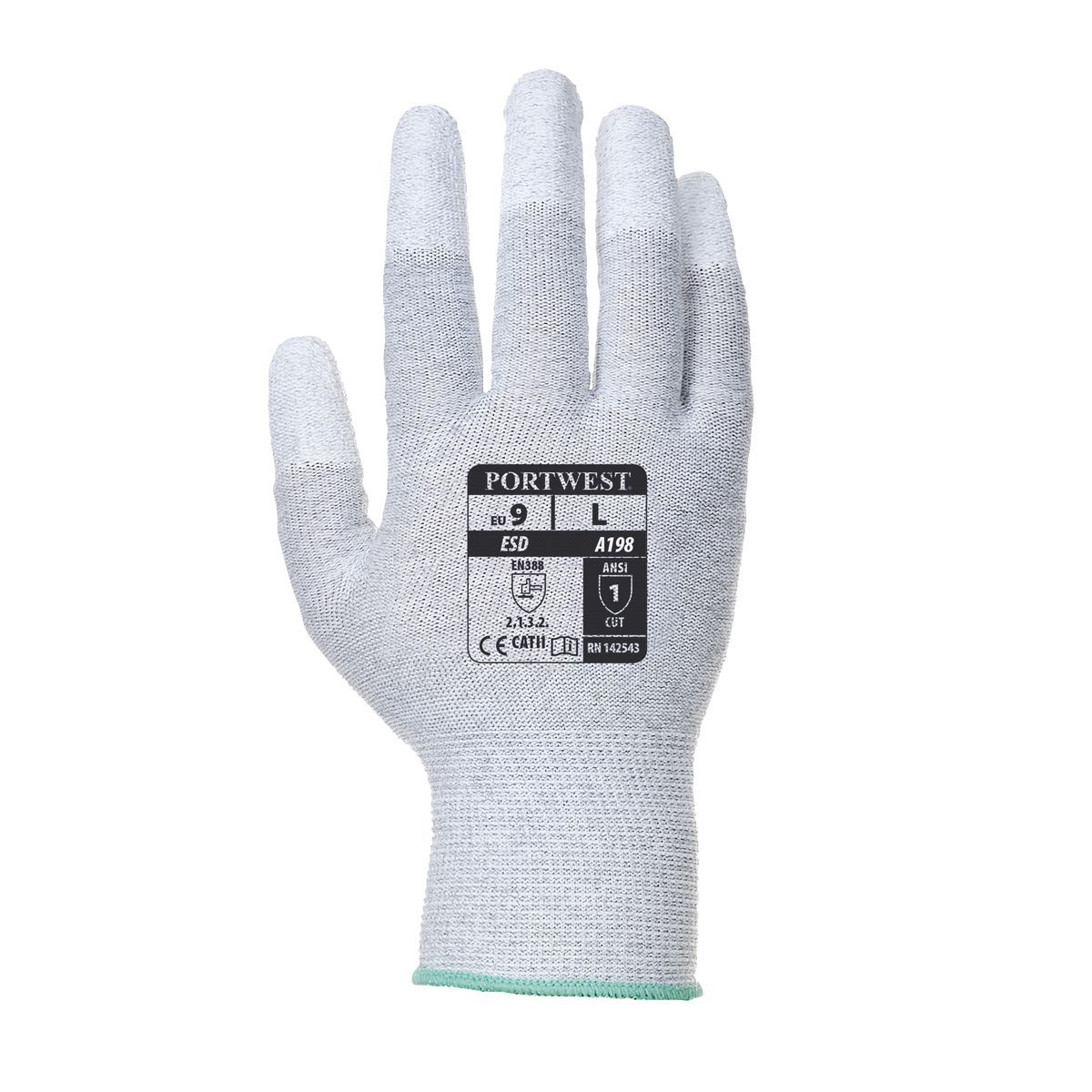 Style A198 Antistatic PU Fingertip Glove-1