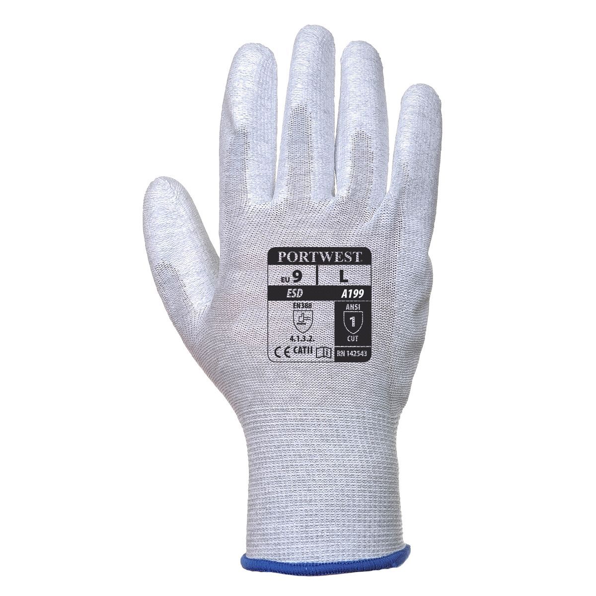 Style A199 Antistatic PU Palm Glove-1