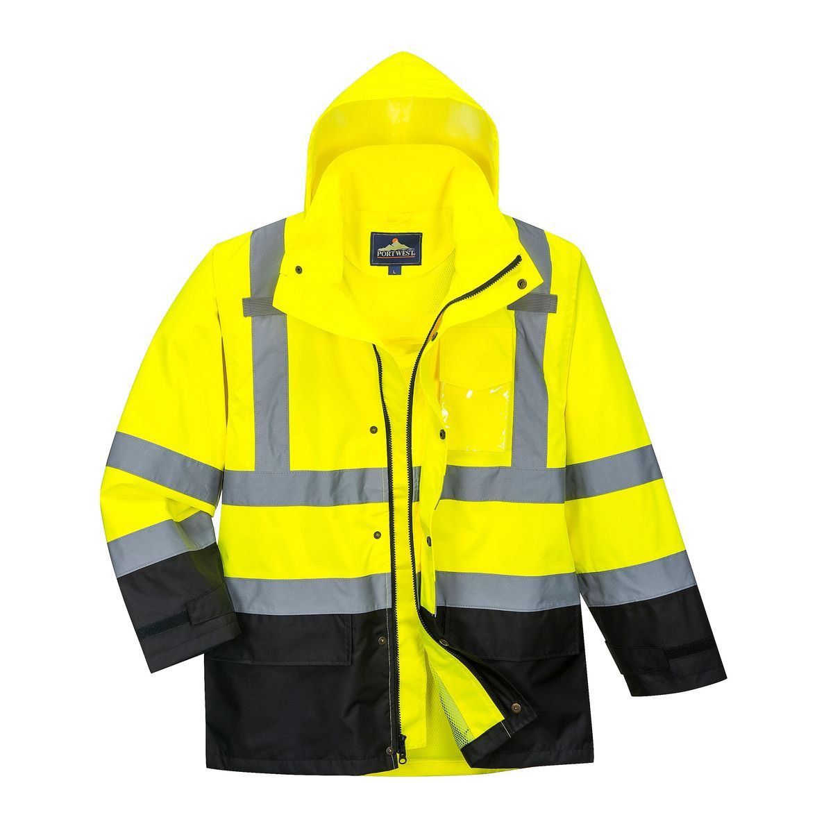 Style US366 | Hi-Vis Contrast Rain Jacket