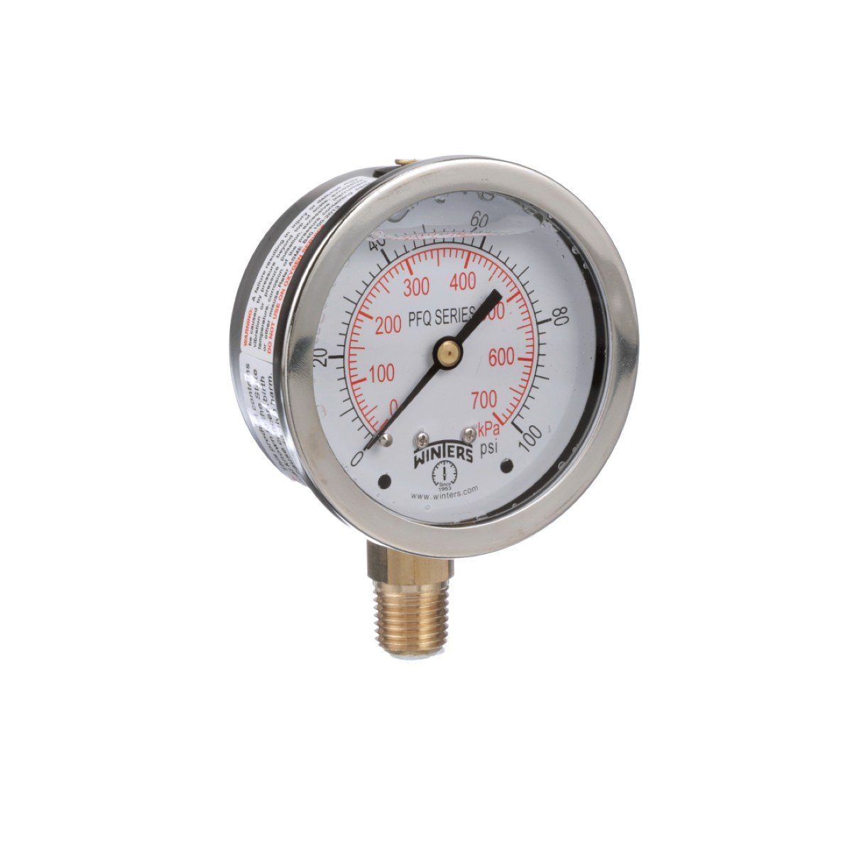 PFQ Gauge | 2.5in Dial | Bottom Mount